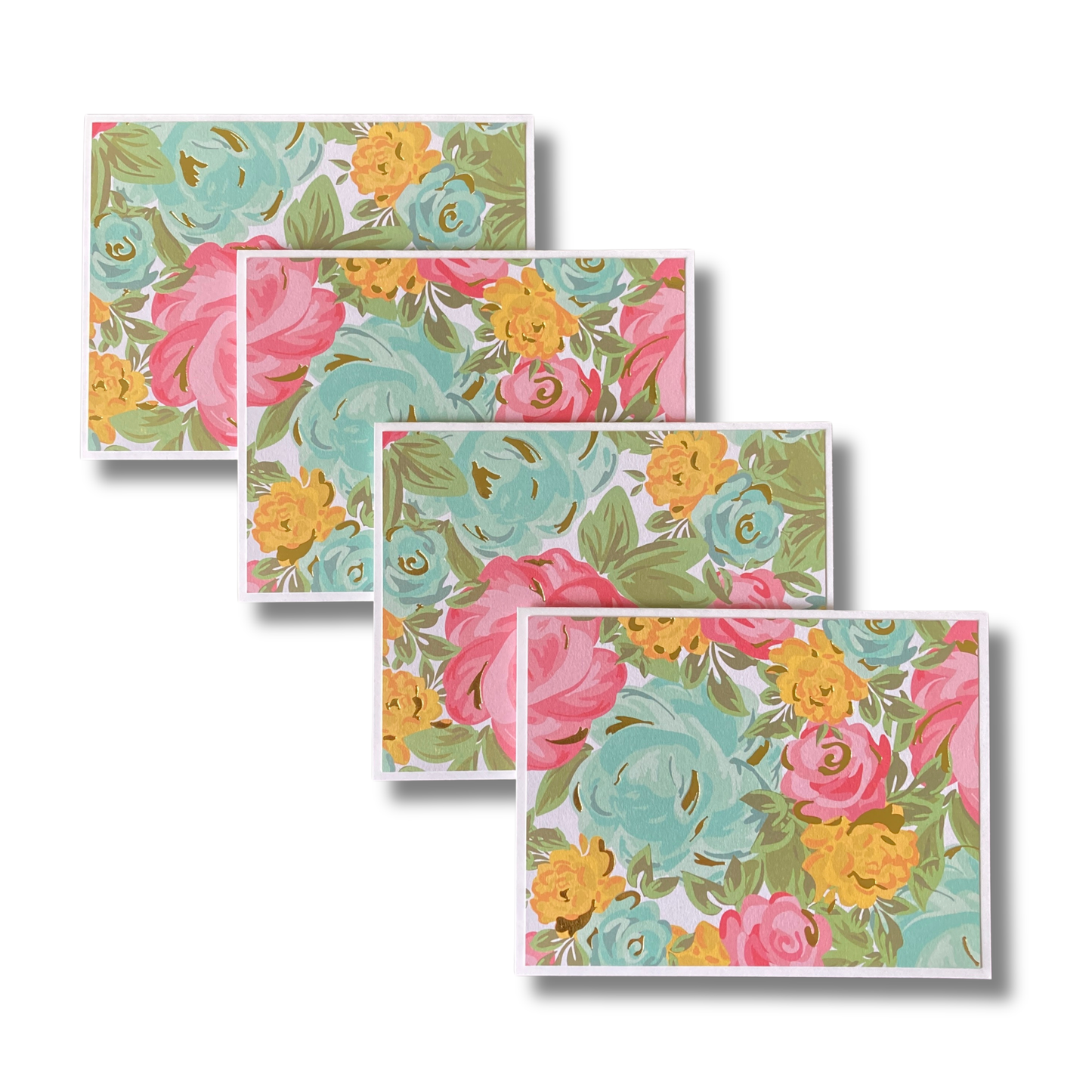 Foil Floral Note Cards
