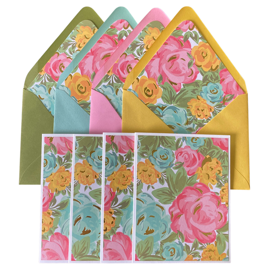 Foil Floral Note Cards