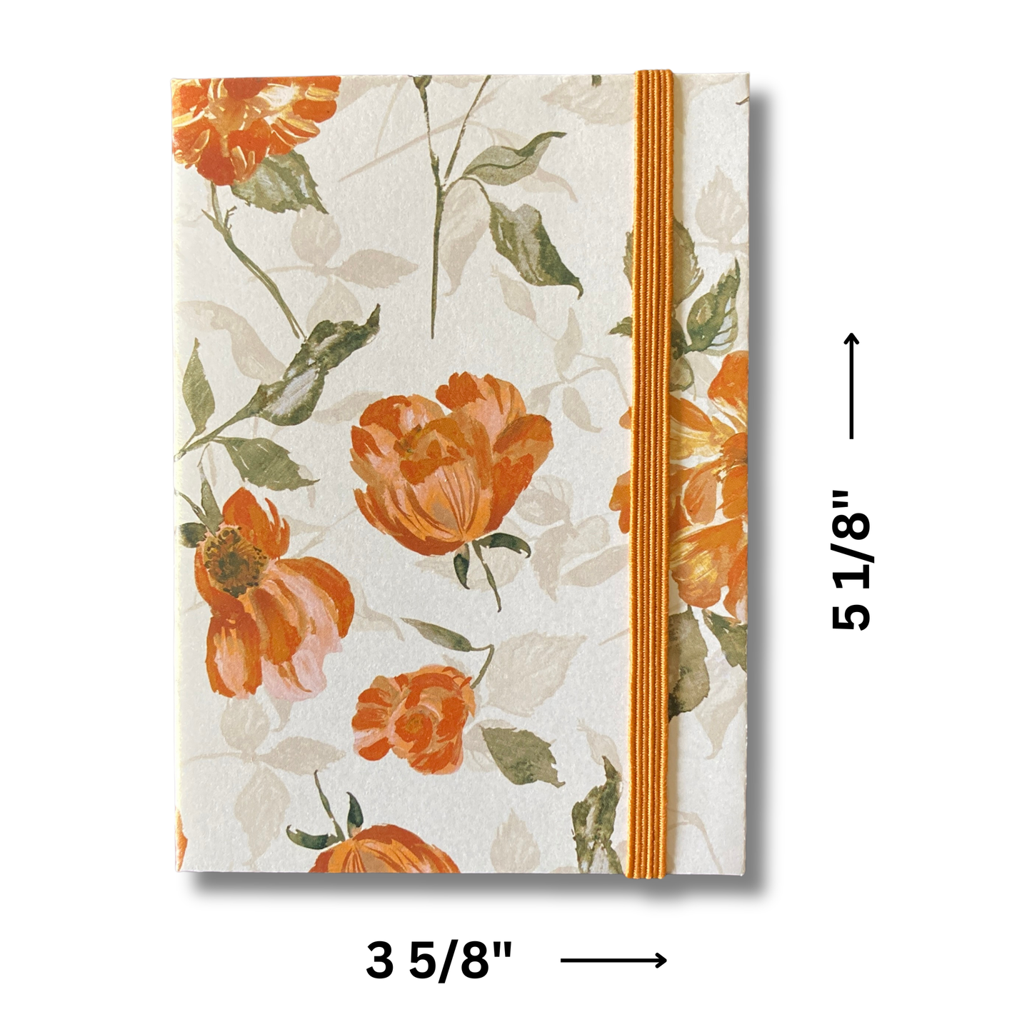 Orange Pearl Floral Chunky Notepad