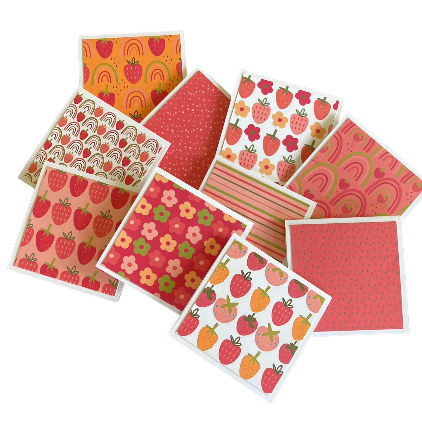 3x3 Berry Bright Note Cards