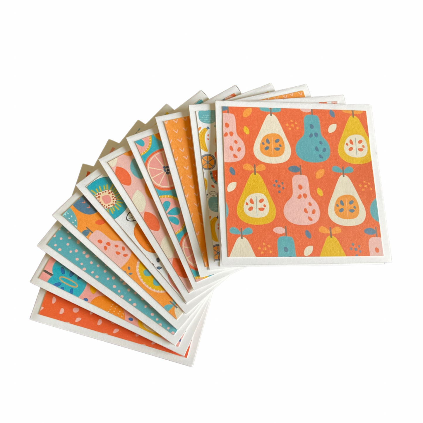 3x3 Fruit Note Cards