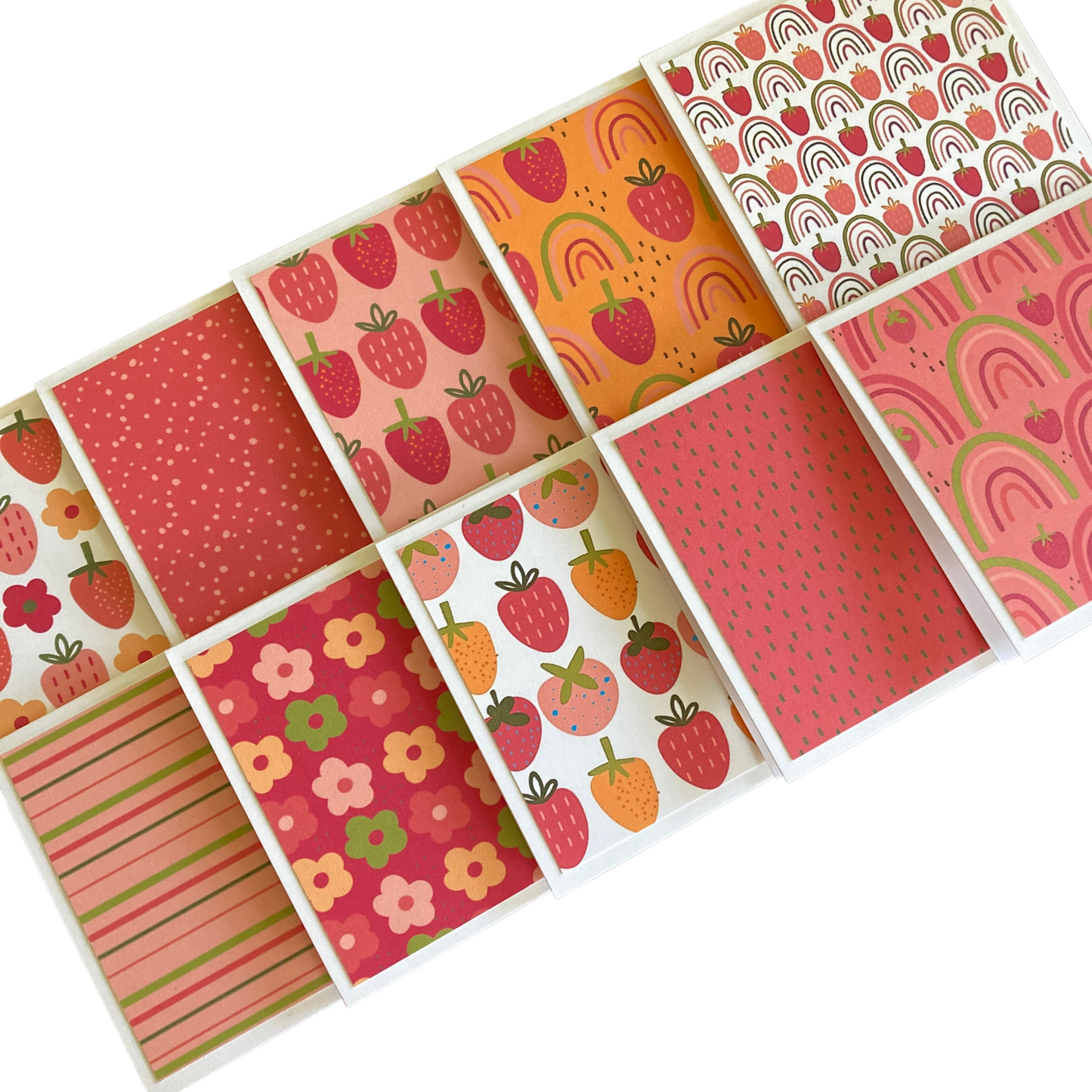 3x3 Berry Bright Note Cards