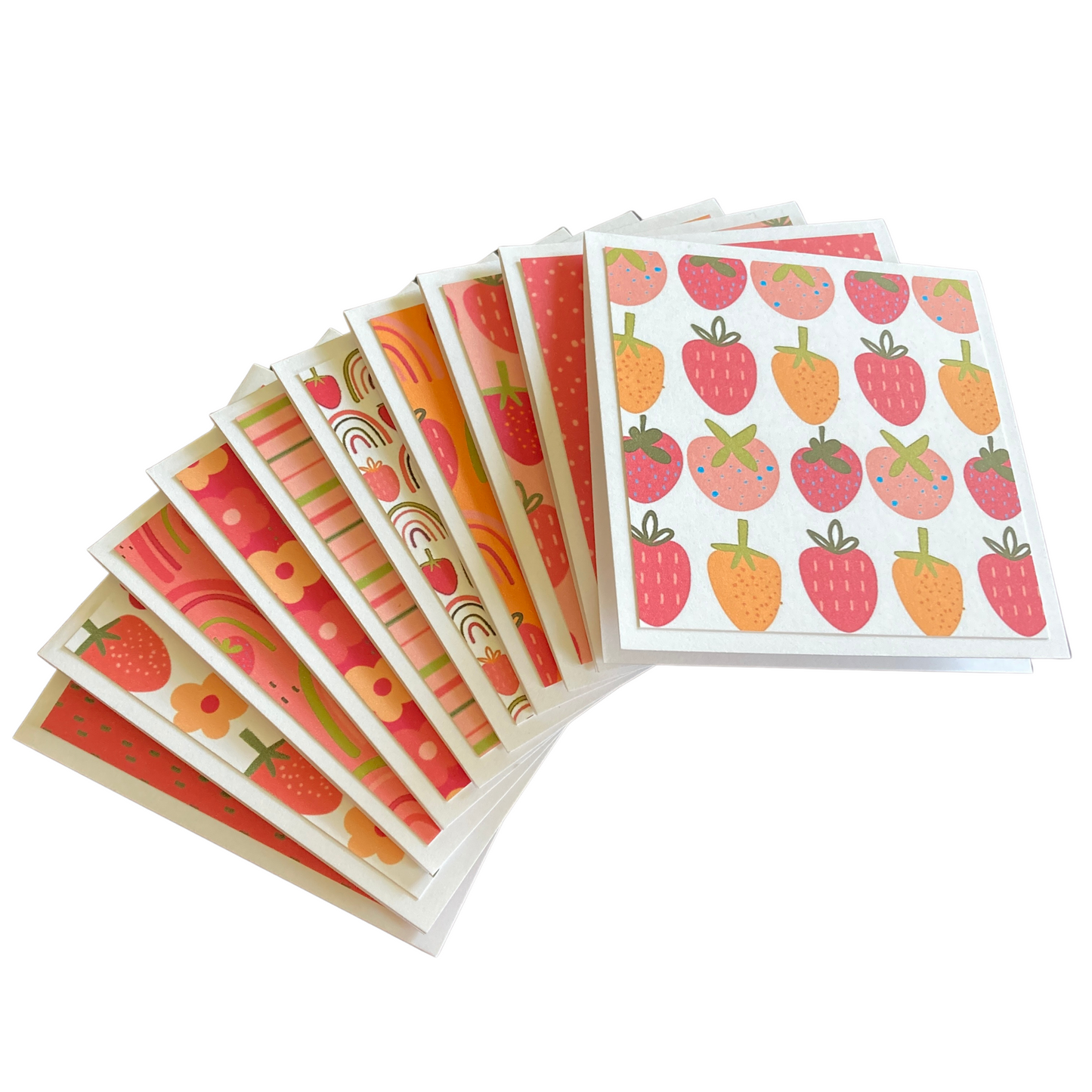 3x3 Berry Bright Note Cards