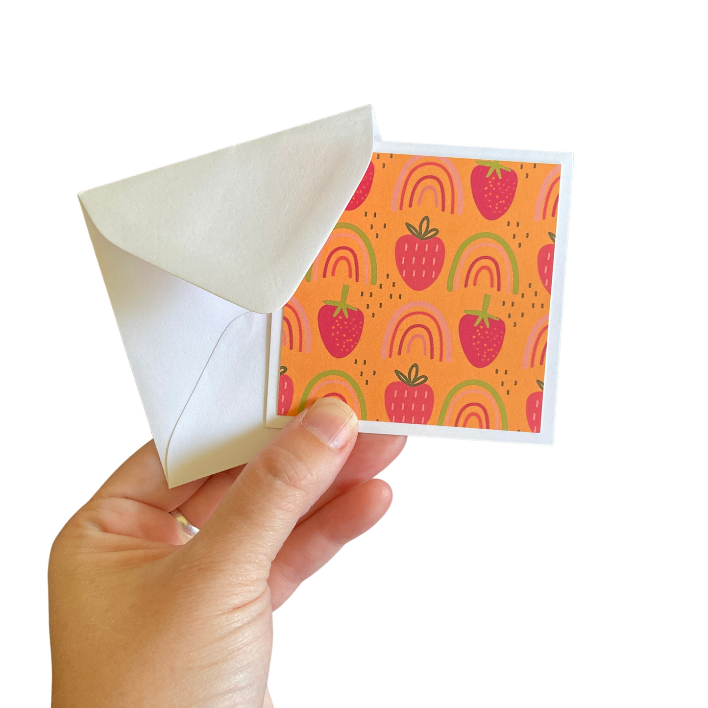 3x3 Berry Bright Note Cards