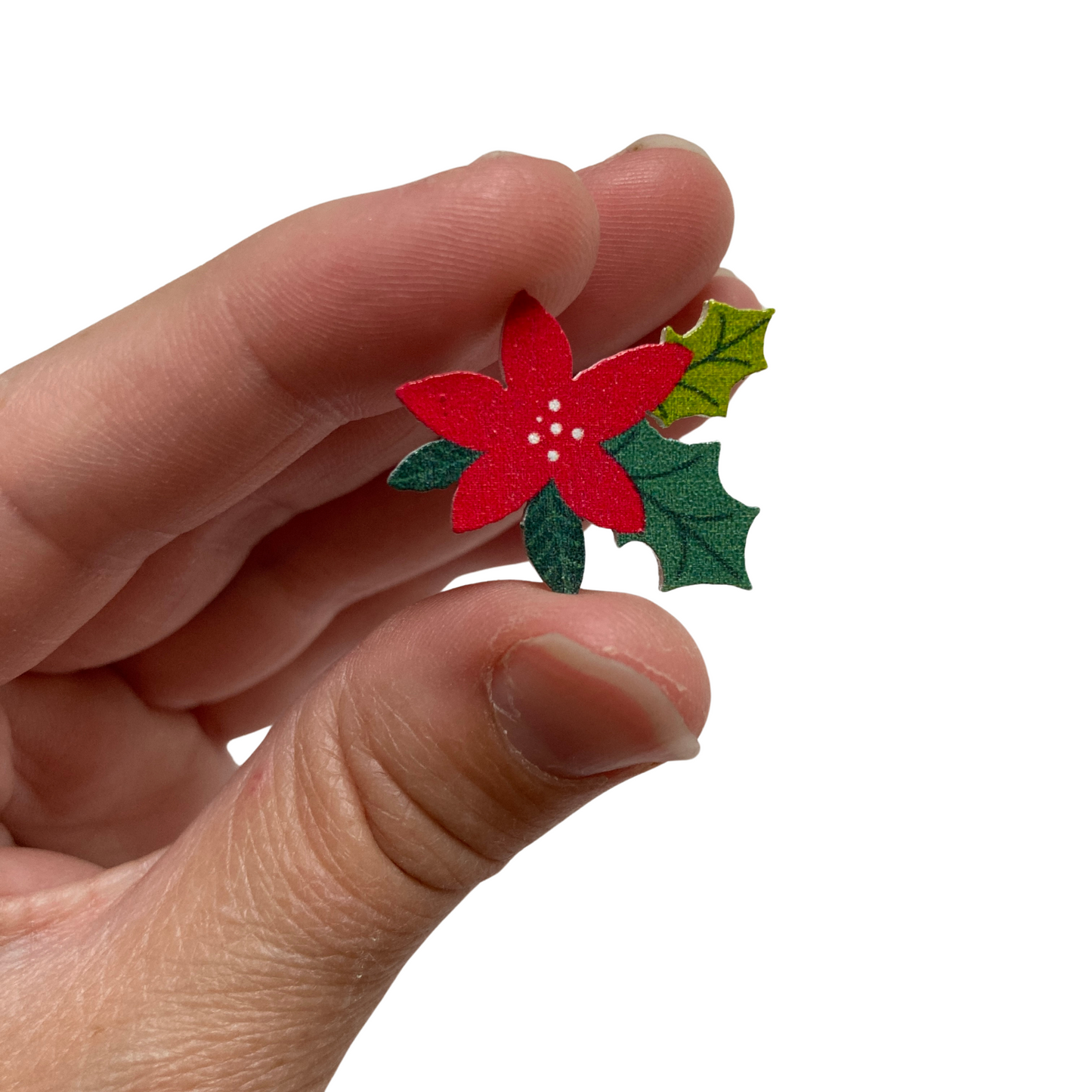 Gingerbread & Poinsettia Magnets