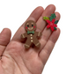 Gingerbread & Poinsettia Magnets