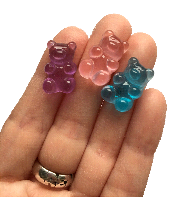 Pastel Gummy Bear Magnets