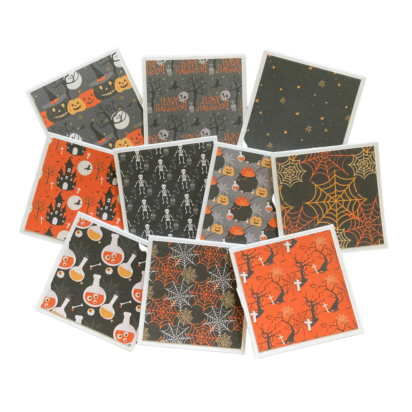 3x3 Happy Halloween Note Cards