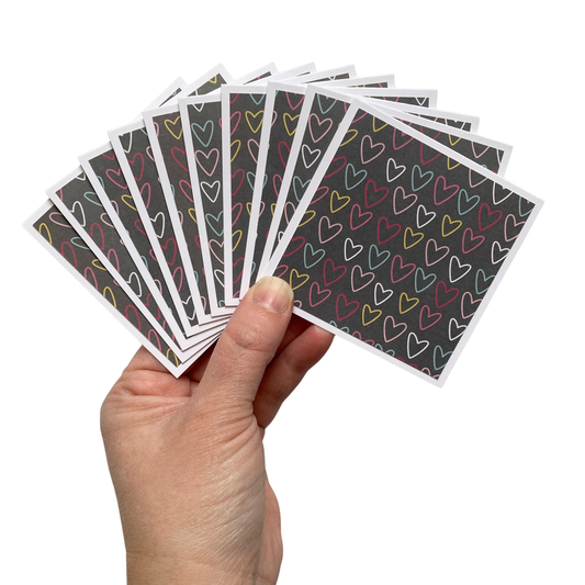 3x3 Love & Adore Note Cards