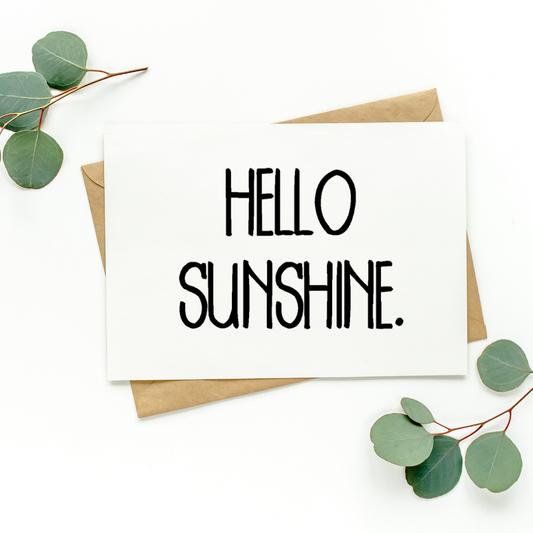 Hello Sunshine Card