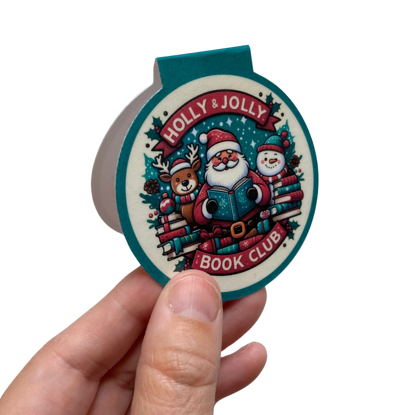 Holly & Jolly Book Club Bookmark