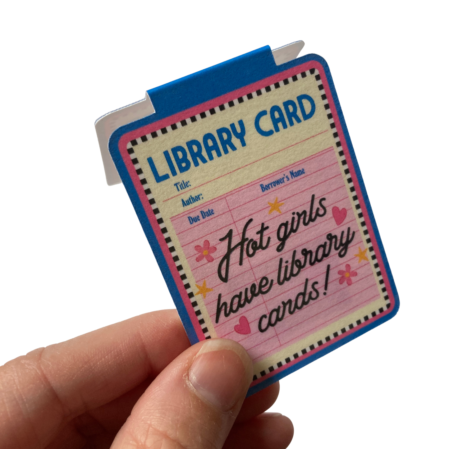 Hot Girls Have Library Cards Magnetic Bookmark