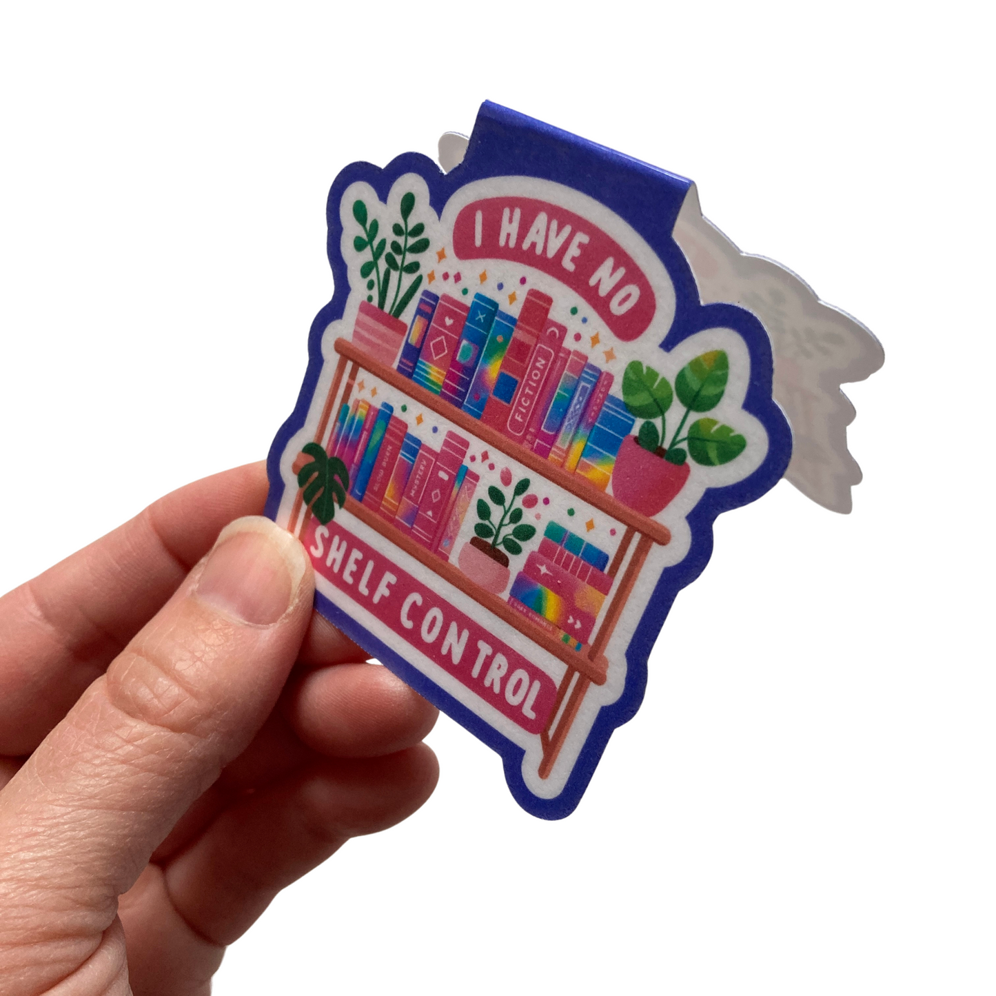 I Have No Shelf Control Floral Magnetic Bookmark