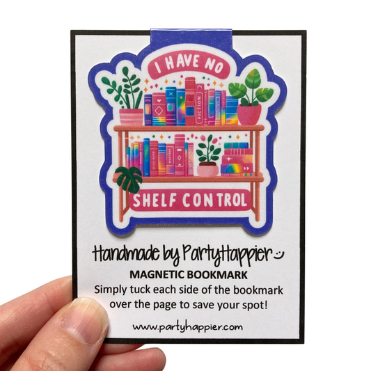 I Have No Shelf Control Floral Magnetic Bookmark