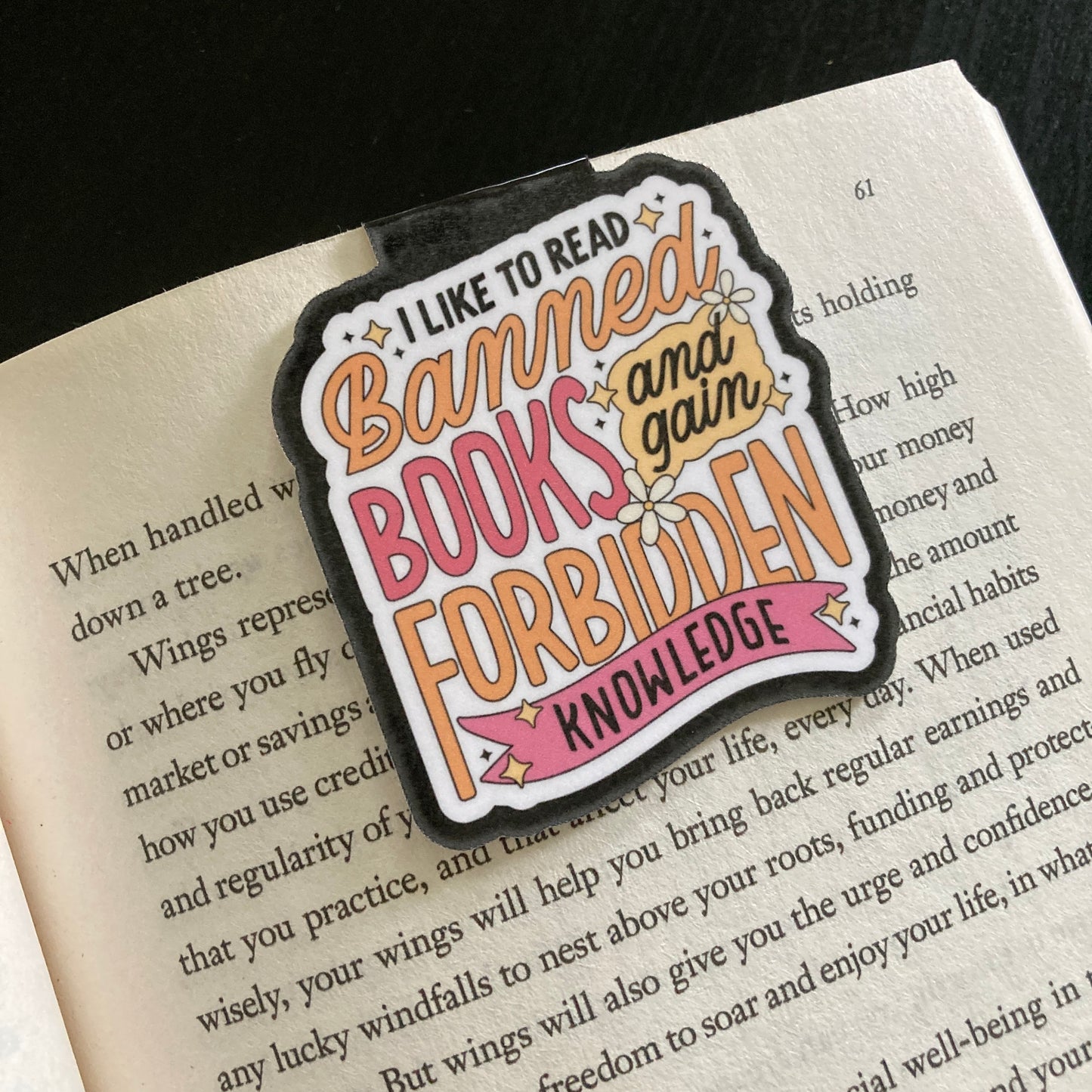 I Like To Read Banned Books Magnetic Bookmark