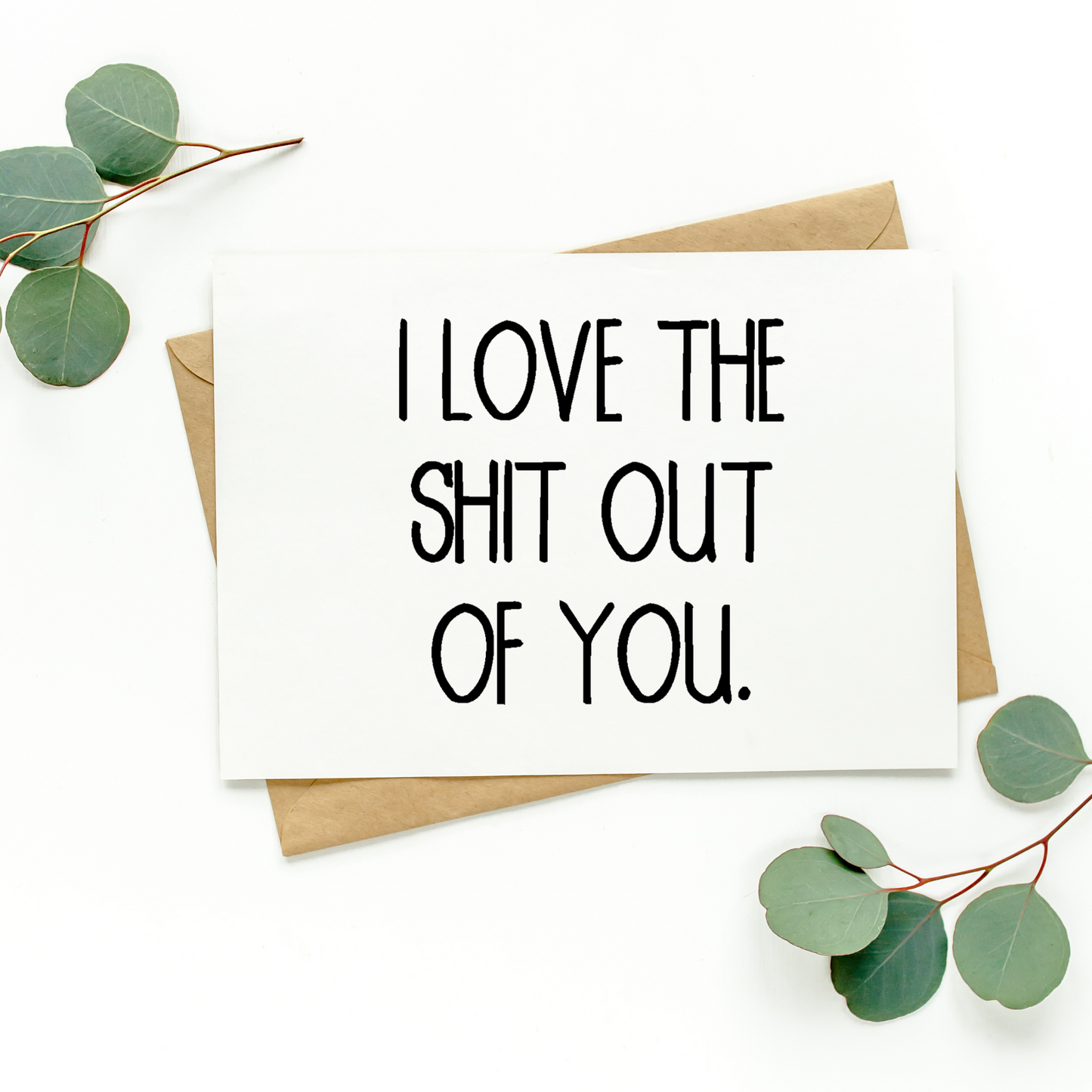 I Love The Shit Out Of You Card