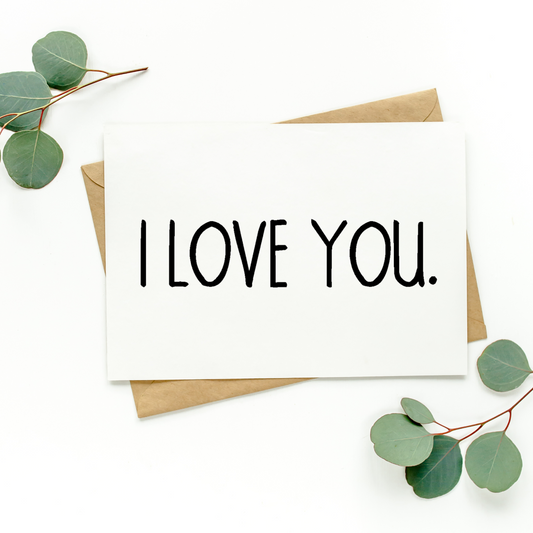 I Love You Card