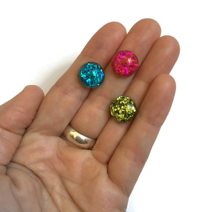 Rainbow Glitter Magnets