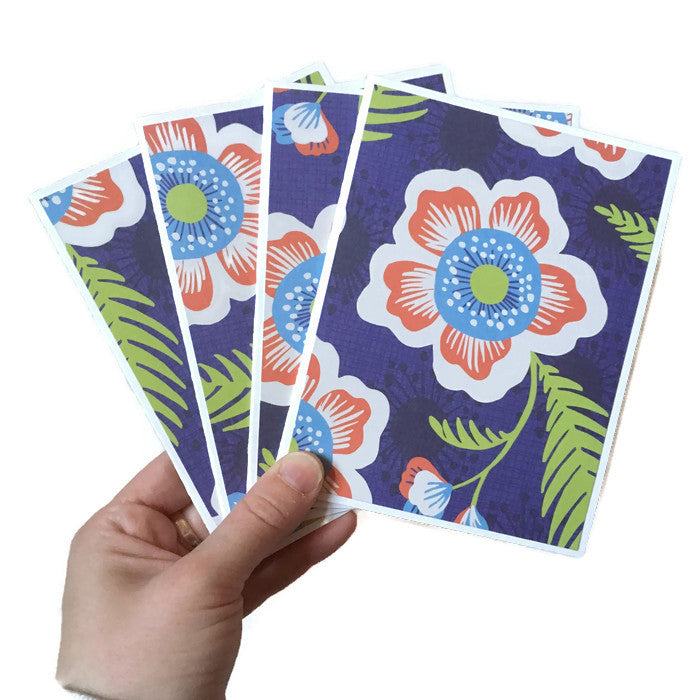 Tropical Floral Note Cards