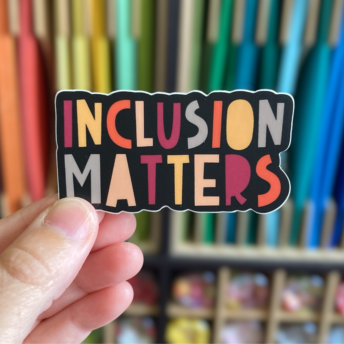 Inclusion Car Sticker Inclusion Matters Sticker – PartyHappier