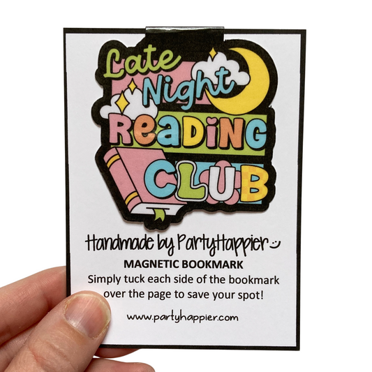 Late Night Reading Club Magnetic Bookmark