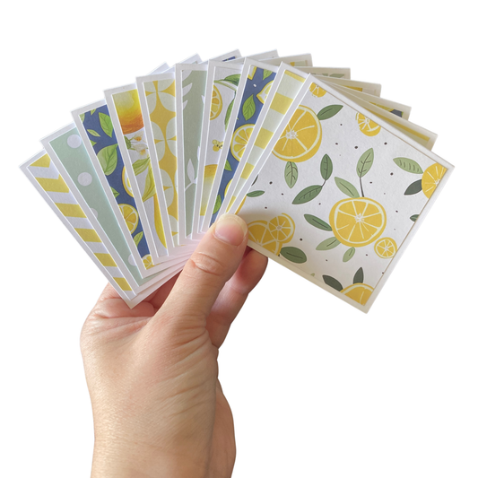 3x3 Lemonade Summer Note Cards