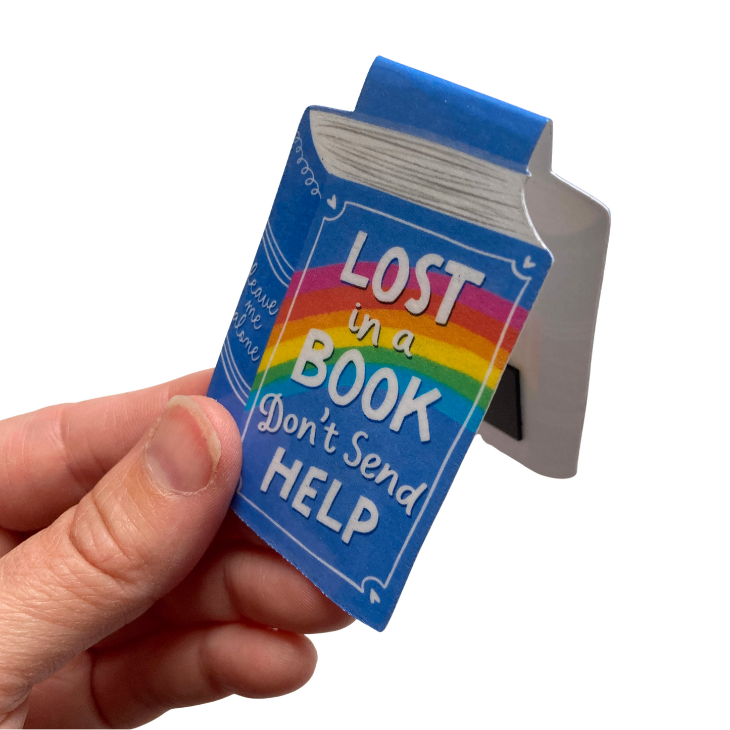 Lost In A Book Don't Send Help Magnetic Bookmark