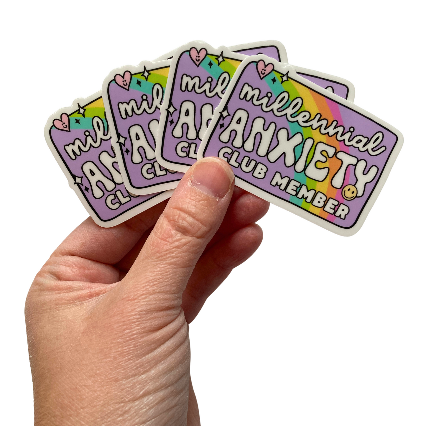 Millennial Anxiety Club Member Sticker