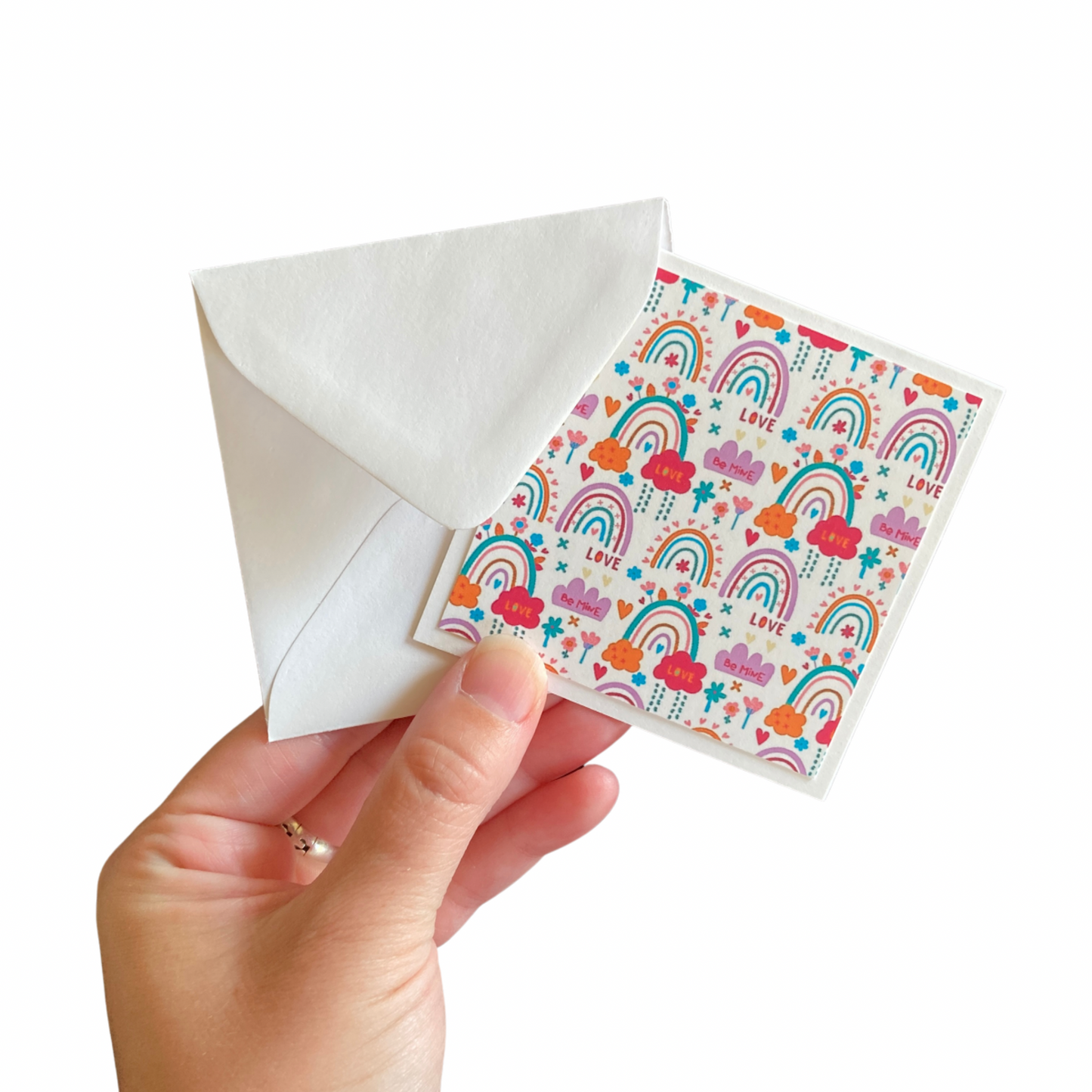3x3 Rainbow Love Note Cards