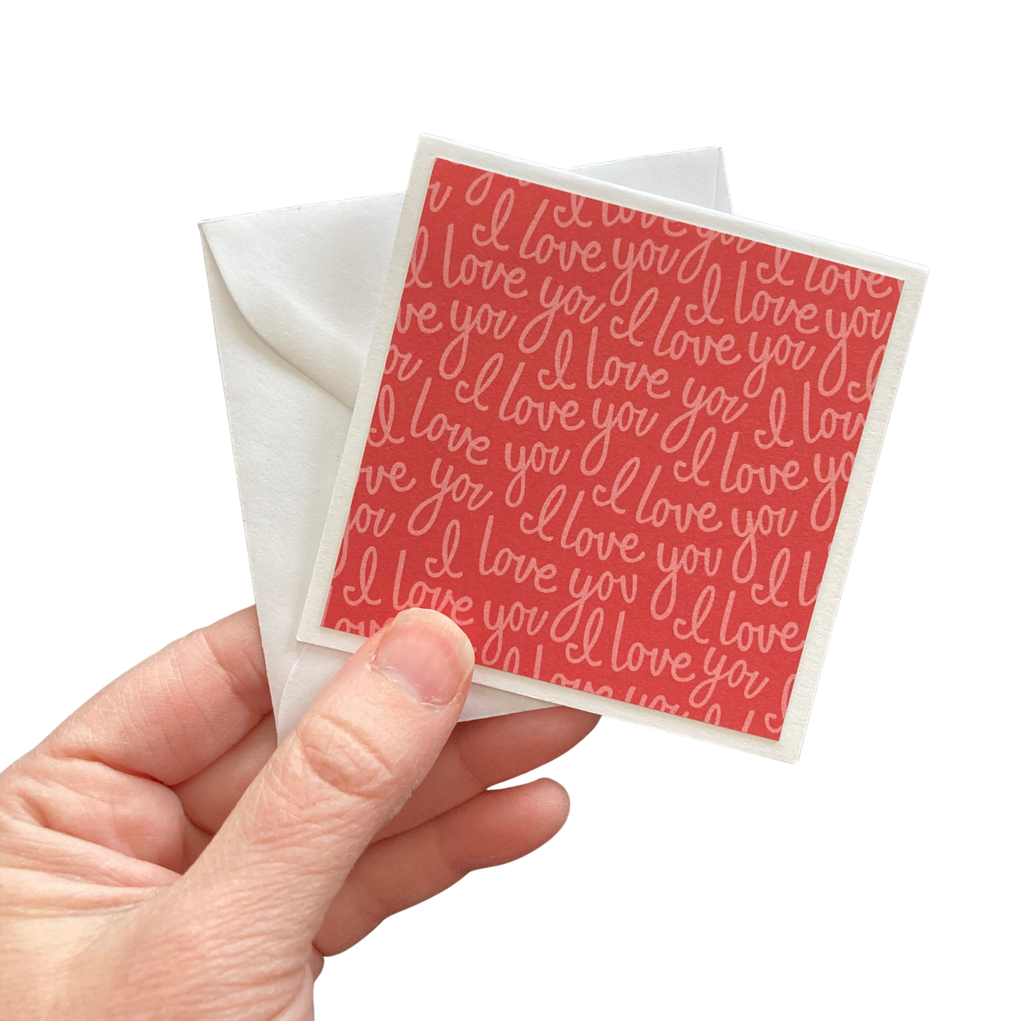 3x3 I Love You Note Cards