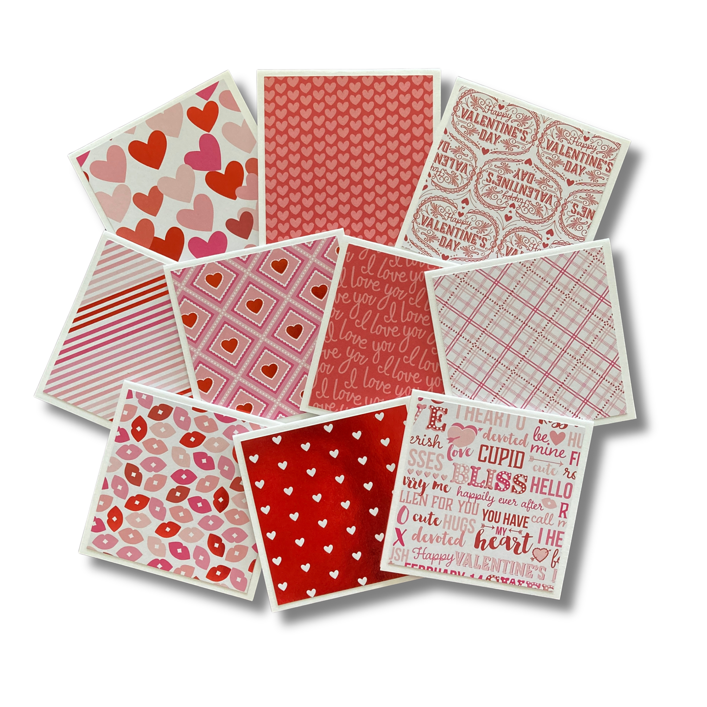 3x3 I Love You Note Cards