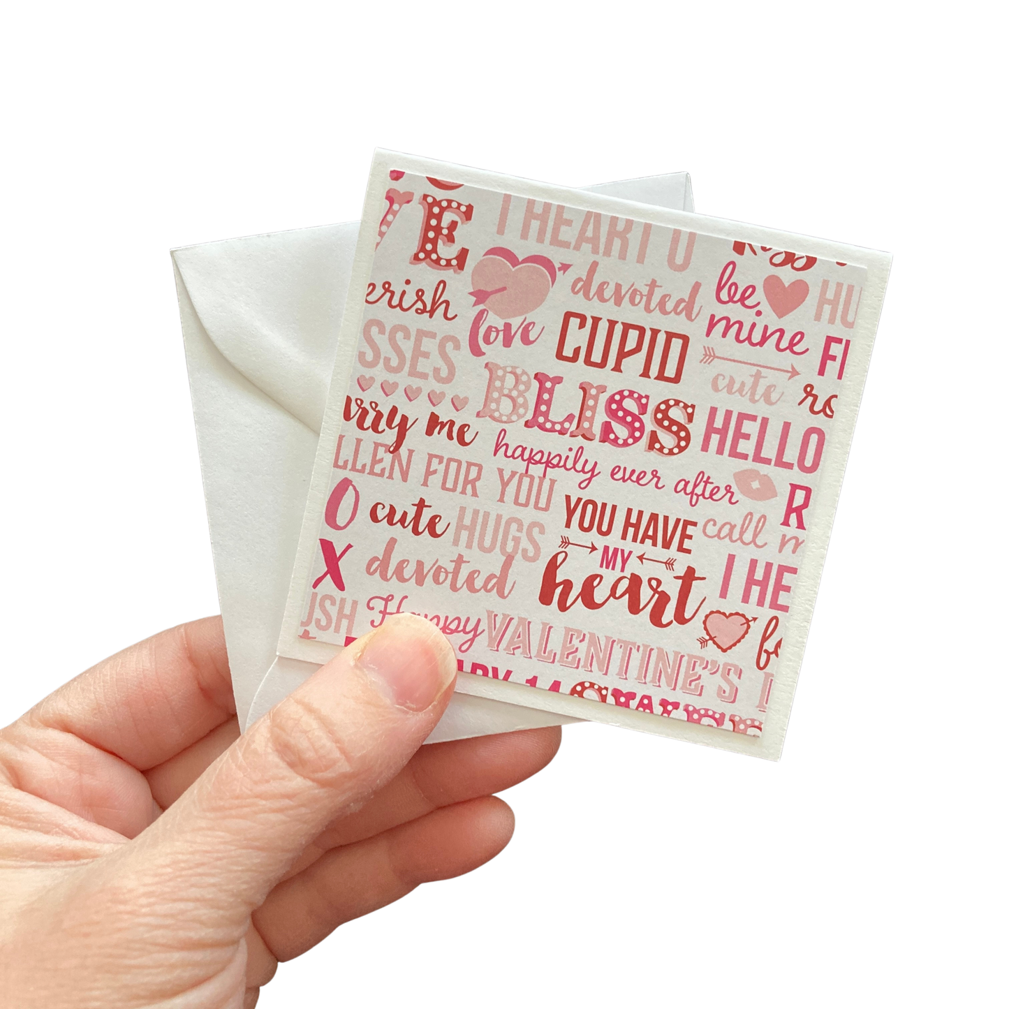 3x3 I Love You Note Cards