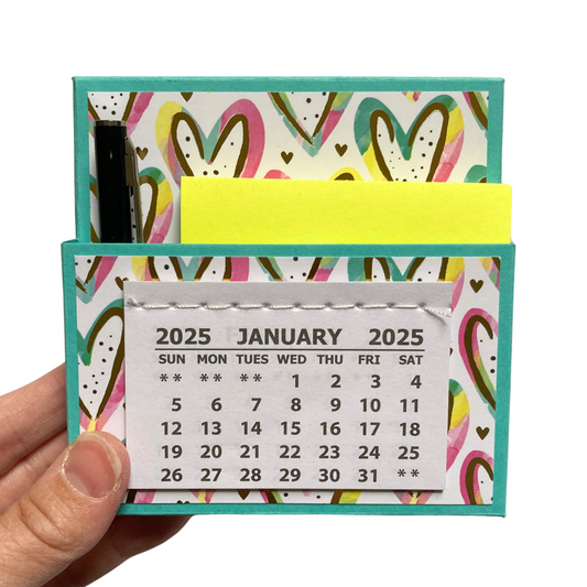 Disco Hearts 2025 Desk Calendar