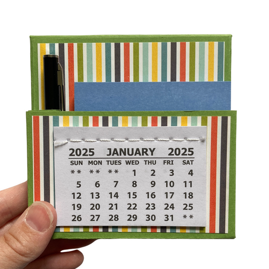 2025 Pet Shoppe Stripes Desk Calendar