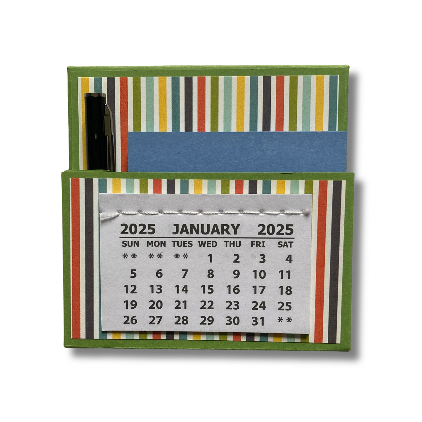 2025 Pet Shoppe Stripes Desk Calendar