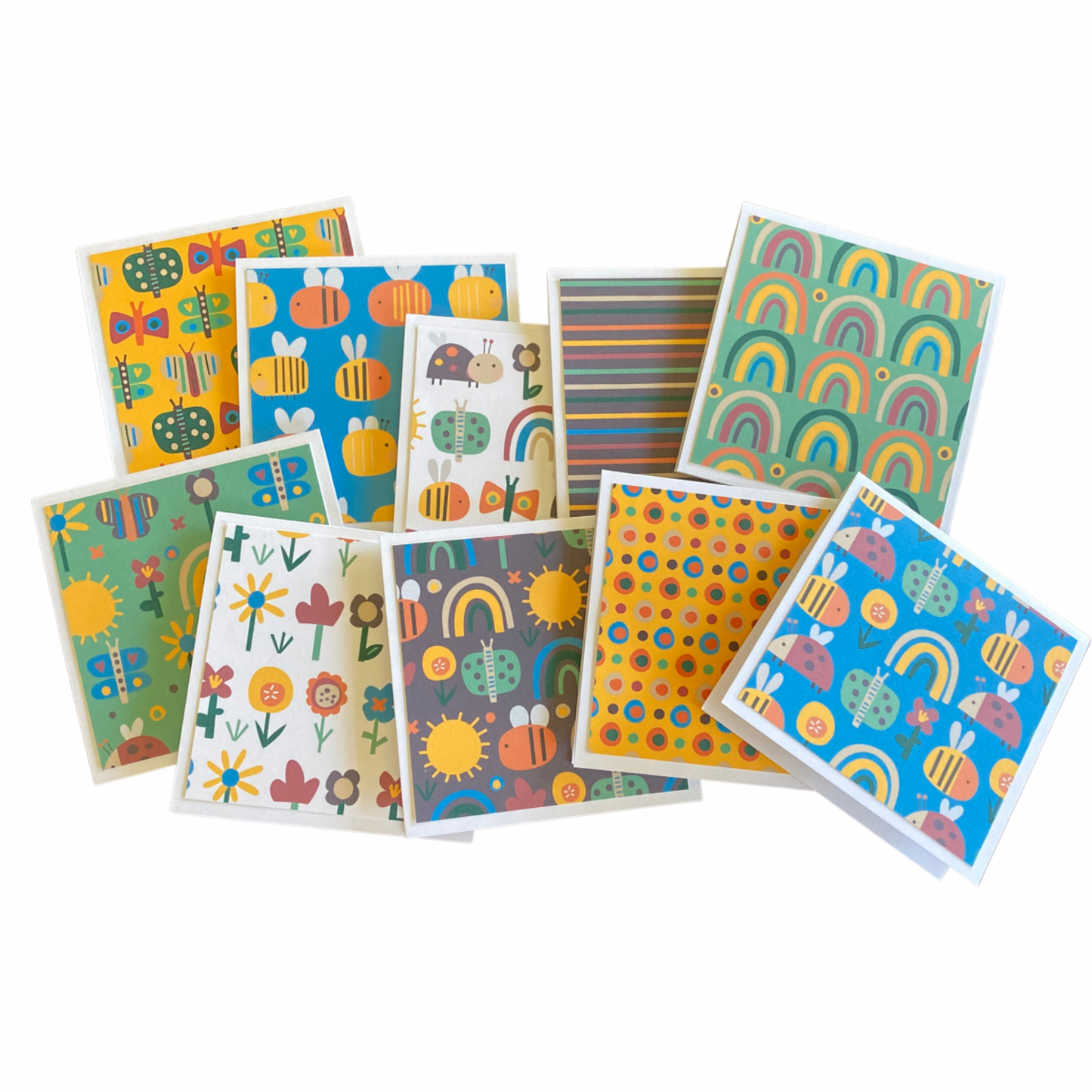 3x3 Spring Garden Note Cards