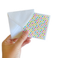 3x3 Doodlebug Rainbow Note Cards