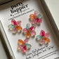 Multicolor Floral Magnets