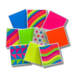 3x3 Neon Geometric Note Cards