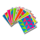 3x3 Neon Geometric Note Cards