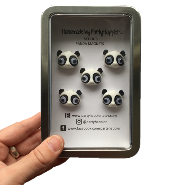 Panda Head Magnets