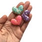 Pastel Beaded Heart Magnets