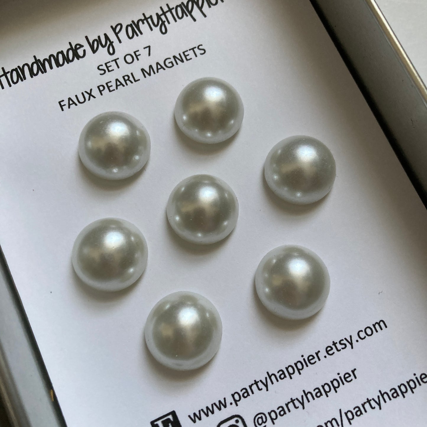 Faux Pearl Magnets