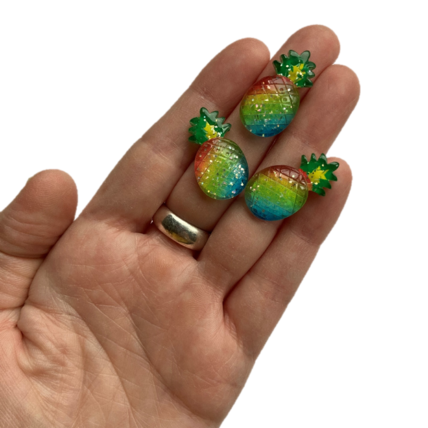 Multicolored Pineapple Magnets