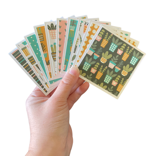 3x3 Plant Life Note Cards