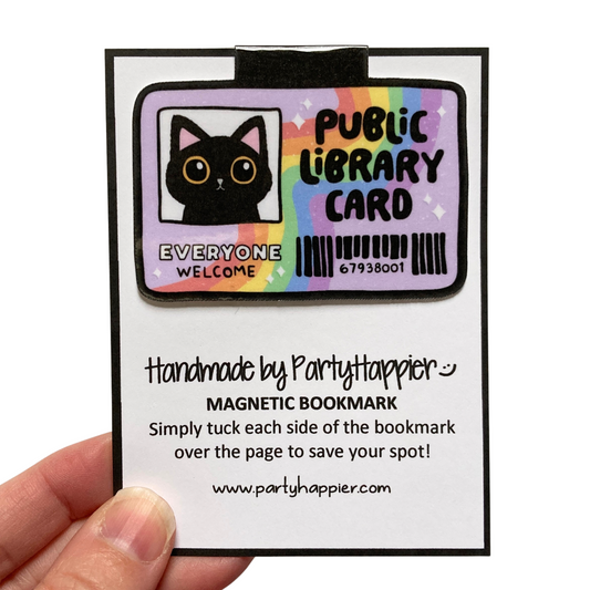 Public Library Card Magnetic Bookmark