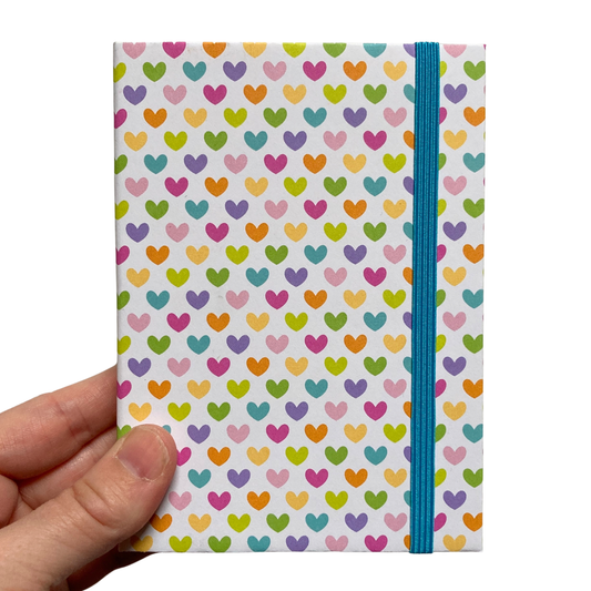 Rainbow Hearts Chunky Notepad
