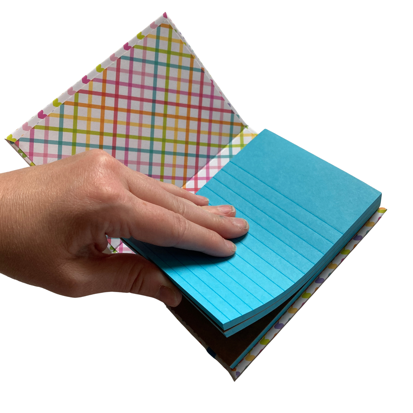 Rainbow Hearts Chunky Notepad