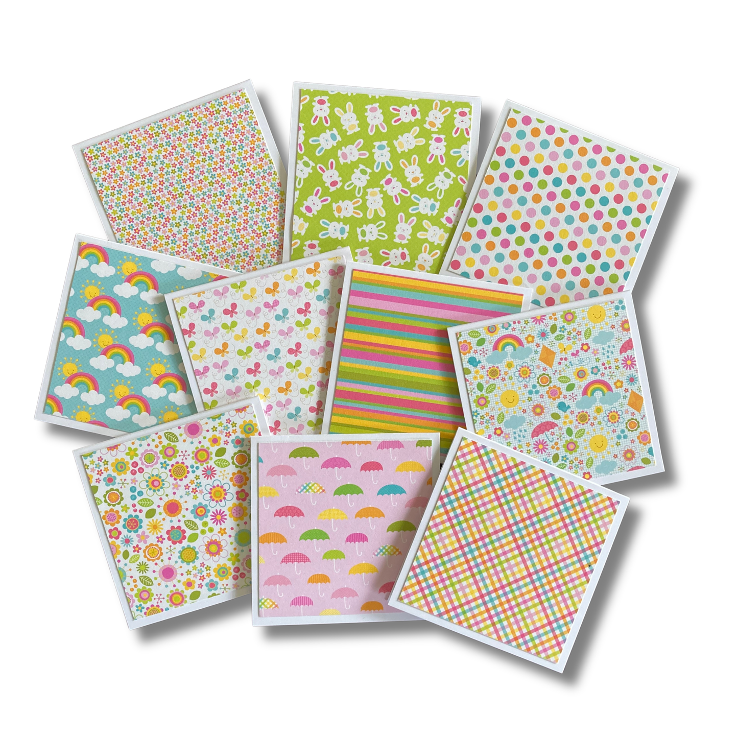 3x3 Springtime Note Cards