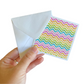 3x3 Doodlebug Rainbow Note Cards